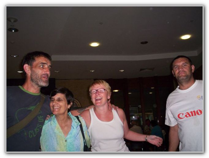 Stuart Mum karen and DJ at Airport Feb 17th 2007